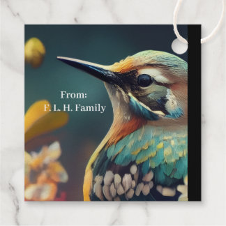 Khem Hummingbird Garden Folie 1/4" vorperforiertes Geschenkanhänger