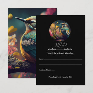 Khem Hummingbird RSVP-Karte A1-Antwortkarte RSVP Karte