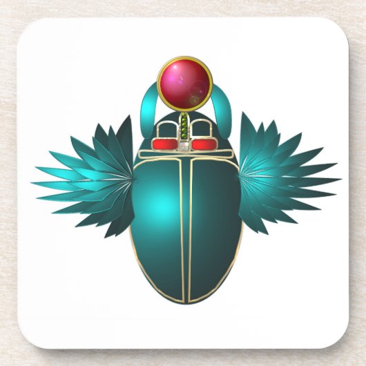 Kherpi Gott der aufsteigenden Sonne, Scharfkäfer. Getränkeuntersetzer (Vorderseite)