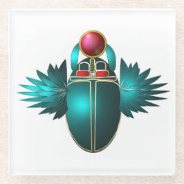 Kherpi Gott der aufsteigenden Sonne, Scharfkäfer. Glasuntersetzer