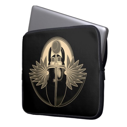 Kherpi Gott der aufsteigenden Sonne, Scharfkäfer. Laptopschutzhülle (Vorderseite Links)