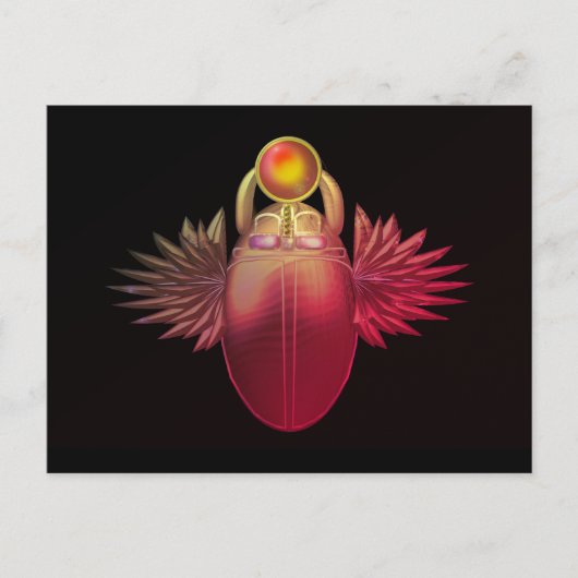 Kherpi Gott der aufsteigenden Sonne, Scharfkäfer. Postkarte (Vorderseite)