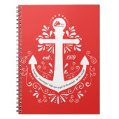KHH Anker-Rot-Notizbuch Notizblock (Vorderseite)