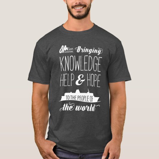 KHH Schiffs-Grau-T-Shirt T-Shirt (Vorderseite)