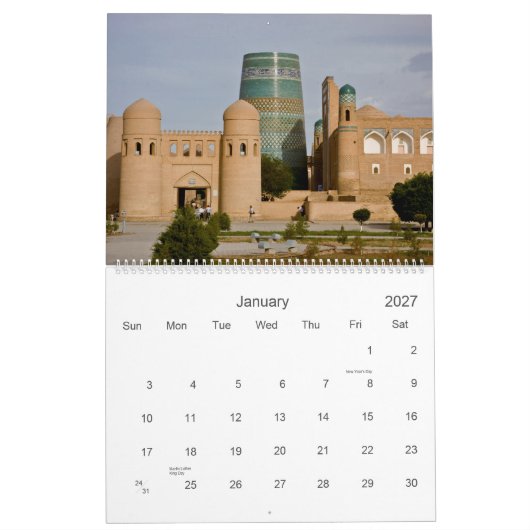 Khiva 2010 Kalender (Jan 2027)