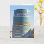 Khiva, Usbekistan - Kalta Minor Minaret Karte (Gelbe Blume)
