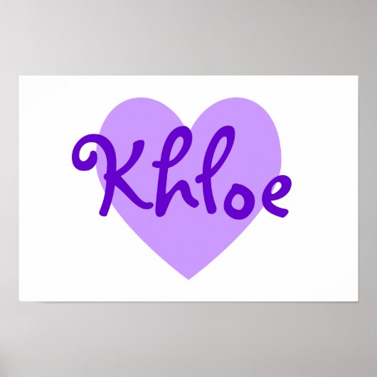 Khloe in Lila Poster (Vorne)