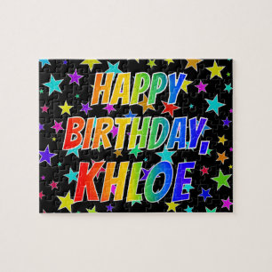 "KHLOE" Vorname, Spaß "GLÜCKLICHER GEBURTSTAG" Puzzle