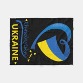 Khmelnytskyi Ukraine National Flag Heart Emblem Cr Fleecedecke (Vorderseite (Horizontal))