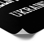 Khmelnytskyi Ukraine Retro 70er College-Sportstil Poster (Ecke)