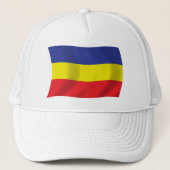 Khmer Kampuchea Krom Flag Hat Truckerkappe (Vorderseite)