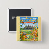  Khmer New Year Celebration-Sousdey Chnam Thmey Button (Vorne & Hinten)