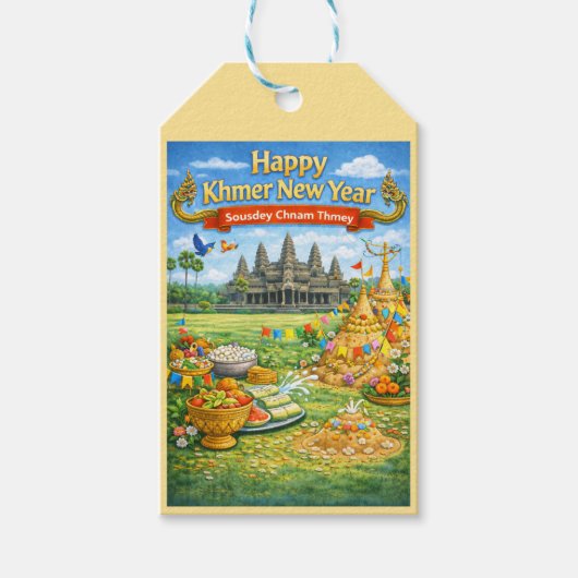  Khmer New Year Celebration-Sousdey Chnam Thmey Geschenkanhänger (Vorderseite)
