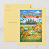  Khmer New Year Celebration-Sousdey Chnam Thmey Postkarte (Vorne/Hinten)