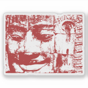 Khmer Stone Gesicht ... Bayon Temple, Kambodscha Aufkleber