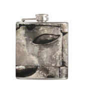 Khmer Stone Gesicht ... Bayon Temple, Kambodscha Flachmann (Vorderseite)