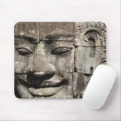 Khmer Stone Gesicht ... Bayon Temple, Kambodscha Mousepad (Mit Mouse)