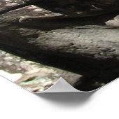 Khmer Stone Gesicht ... Bayon Temple, Kambodscha Poster (Ecke)