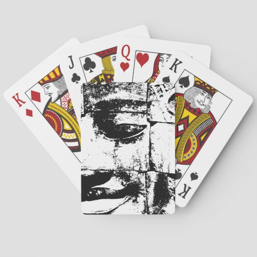 Khmer Stone Gesicht ... Bayon Temple, Kambodscha Spielkarten (Rückseite)