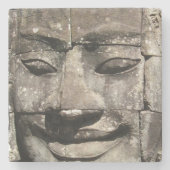Khmer Stone Gesicht ... Bayon Temple, Kambodscha Steinuntersetzer (Vorderseite)