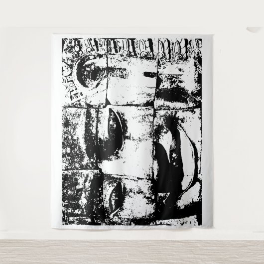 Khmer Stone Gesicht ... Bayon Temple, Kambodscha Wandteppich (Vorderseite)