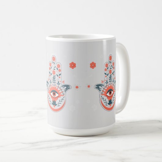 Khmisas Segen-Tasse Kaffeetasse (VorderseiteRechts)