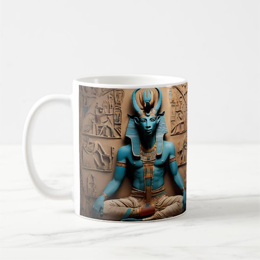 Khnum der uralte ägyptische Schöpfungsgott Kaffeetasse (Links)