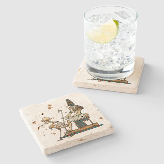 Khnum Steinuntersetzer (Seitenansicht)