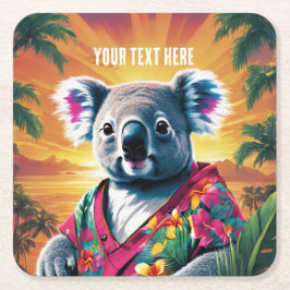 Khoala Rechteckiger Pappuntersetzer