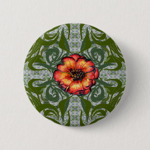 Khokhloma Exotique Button
