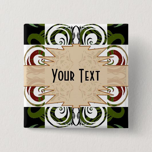 Khokhloma Exotique Button (Vorderseite)