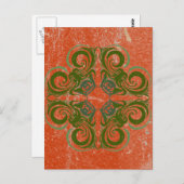 Khokhloma Exotique Postkarte (Vorne/Hinten)