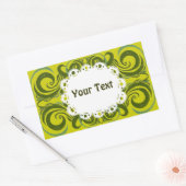 Khokhloma Exotique Rechteckiger Aufkleber (Umschlag)