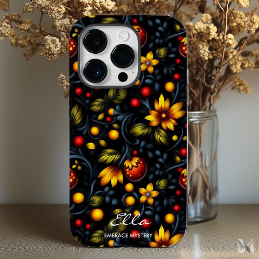 Khokhloma Floral Elegante - Moderne Drehung über K Case-Mate iPhone Hülle