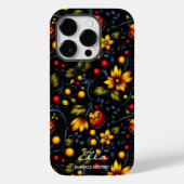Khokhloma Floral Elegante - Moderne Drehung über K Case-Mate iPhone Hülle (Rückseite)