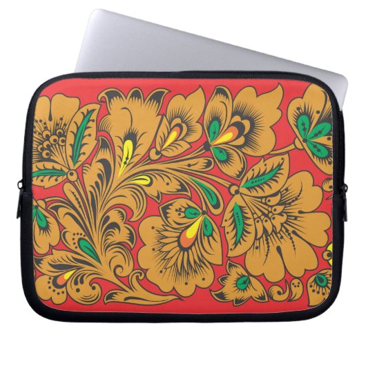 khokhloma Muster-Laptophülse Laptopschutzhülle (Vorderseite)