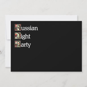 Khokhloma Russisches Party Einladung