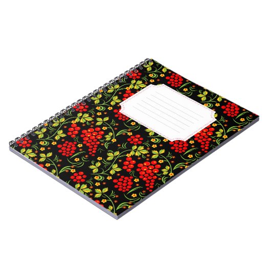 Khokhlommuster Notizblock (Linke Seite)