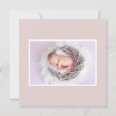 Khole Kardashian Inspirierte Rose Geburtsankündigu Ankündigung (Rückseite)