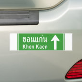 Khon Kaen Ahead ⚠ Verkehrszeichen der thailändisch Autoaufkleber (Auf Auto)