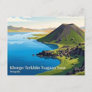 Khorgo-Terkhiin Tsagaan Nuur-Nationalpark Postkarte