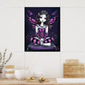 "Khristyn" Pink Princess Fairy Art Poster (Küche)