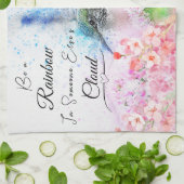 KHS Beautiful Hummingbird Floral Kitchtuch Geschirrtuch (Gefaltet)