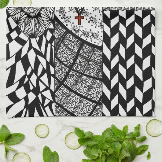 KHS Catholic Nuns Kitchen Towel Geschirrtuch (Gefaltet)