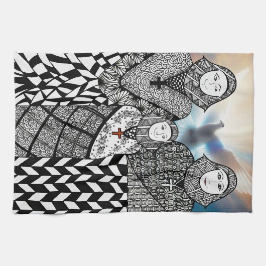 KHS Catholic Nuns Kitchen Towel Geschirrtuch (Horizontal)