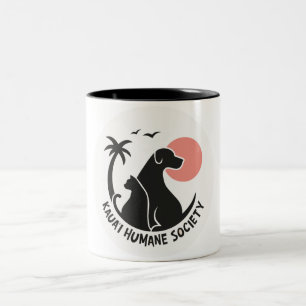 KHS-Logo-Tasse Zweifarbige Tasse