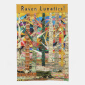 KHS Raven Lunatics Crows and Trees Paper Art Geschirrtuch (Vertikal)