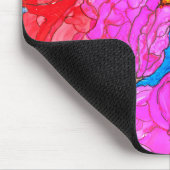 KHS Wunderschöne florale Kolibri-Mauspad Mousepad (Ecke)