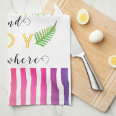 KHSWatercolor Whimsical Boho Rainbow Küchentuch (Viertel Falte)