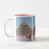 KHUFU PYRAMIDE UND SPHINX-TASSE ZWEIFARBIGE TASSE (Links)